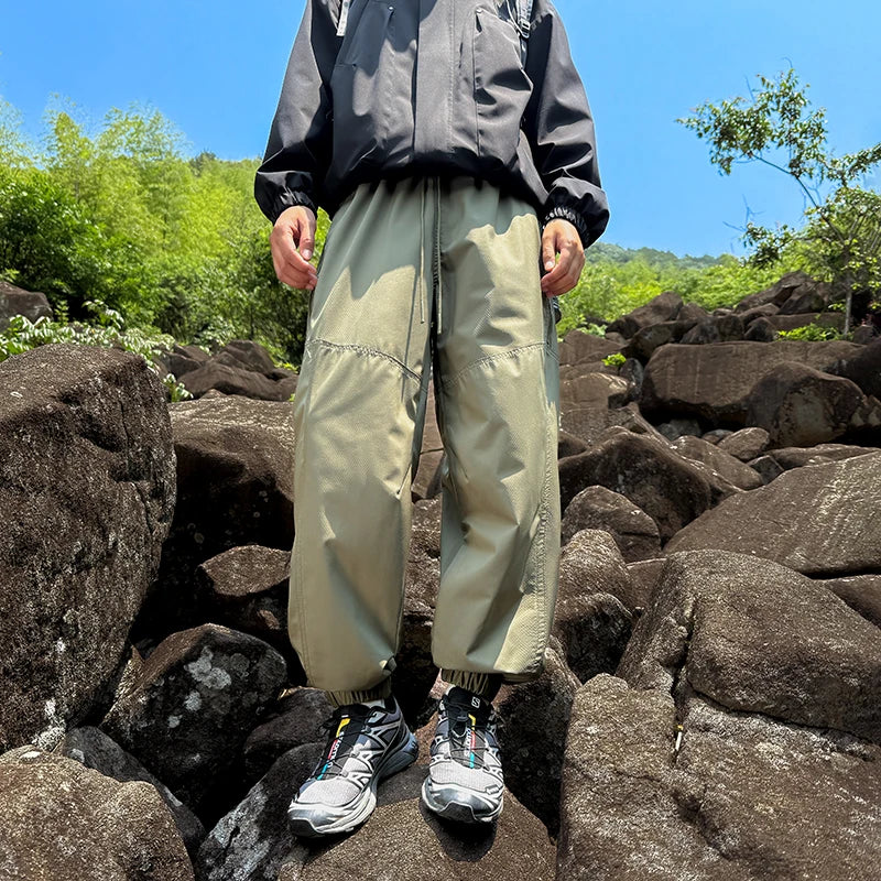 CHRLCK Men's Waterproof Hiking Pants Quick Dry Windproof Outdoor Trousers Camping Fishing Climbing Hunting Cargo Pants