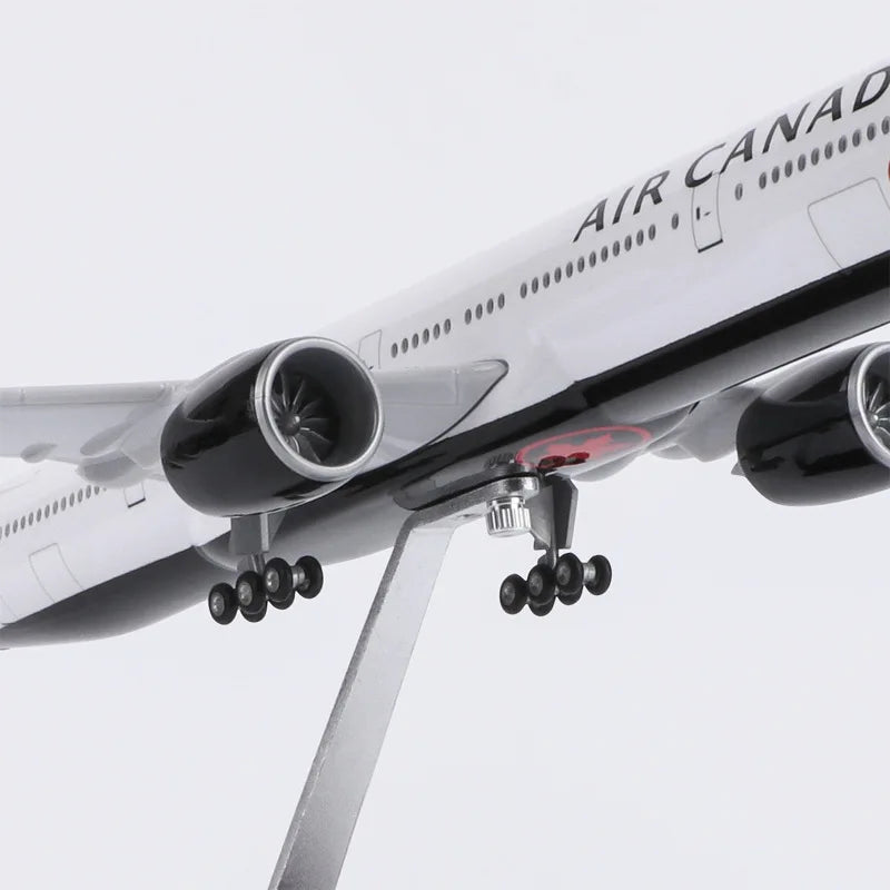 Model Aircraft Canada Airlines Model Toy 777 B777 1/157 Scale 47cm Airplane Model W Light &Wheel Diecast Plastic Resin Plane