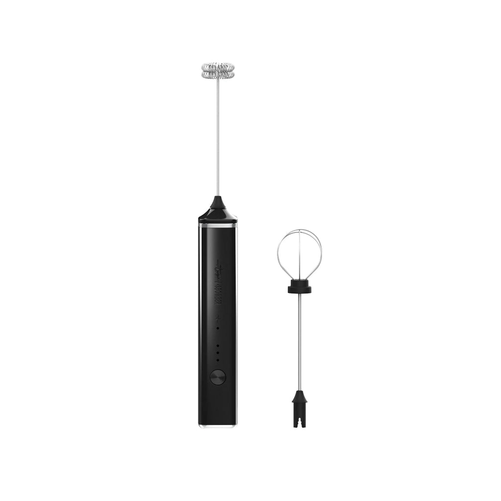 MHW-3BOMBER Electric Milk Frother Dual Whisk Heads Handheld Foam Maker Type-c Rechargeable Coffee Latte Cappuccino Mixer