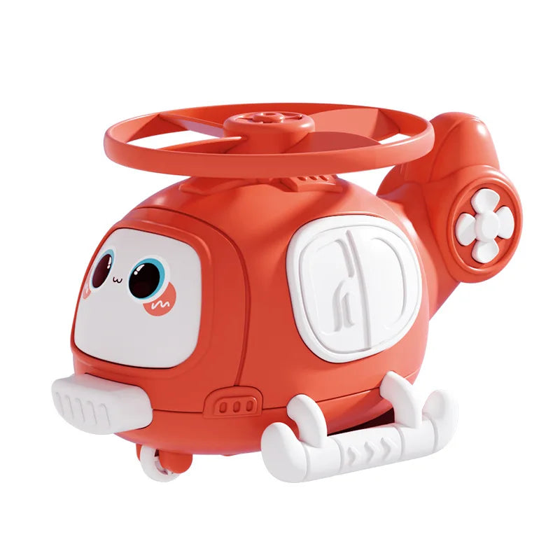 Shooting bamboo dragonfly airplane toy, inertia rebound car, boy collision frisbee car, helicopter toy