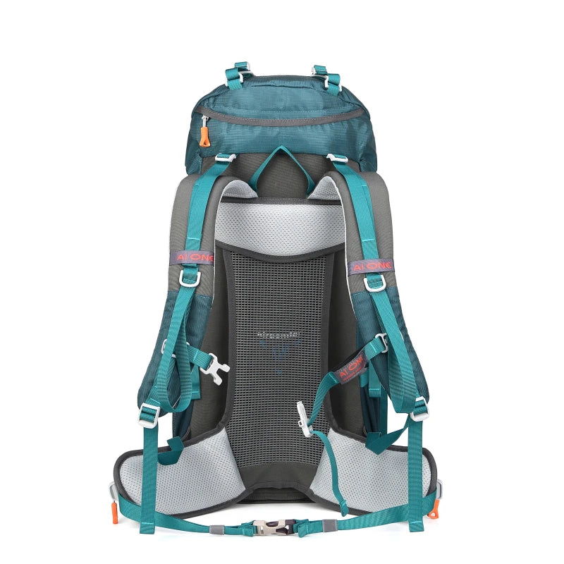45+5L Suspension Outdoor Hiking Backpack Camping Breathable Backpack Multi-Functional Climbing Sports Backpack