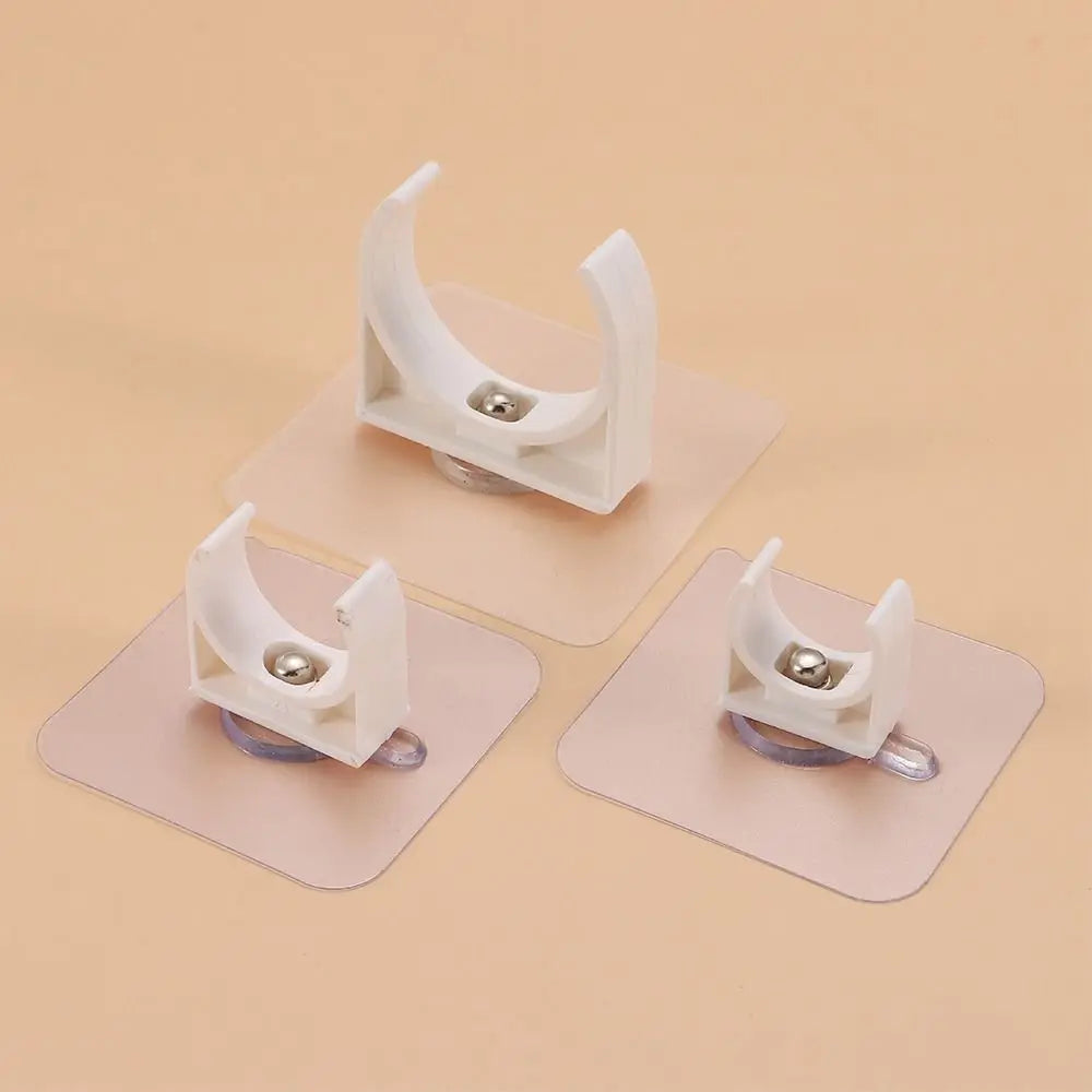 1/5Pcs Punch-free Self-adhesive Pipe Clamp Aquarium Fish Tank Garden Irrigation Water Tube Holder Fixed Snap Fittings