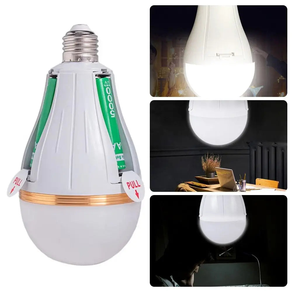 New Flicker-Free LED Bulb Light Portable 20W Emergency Bulb Courtyard Outdoor Bulb Home
