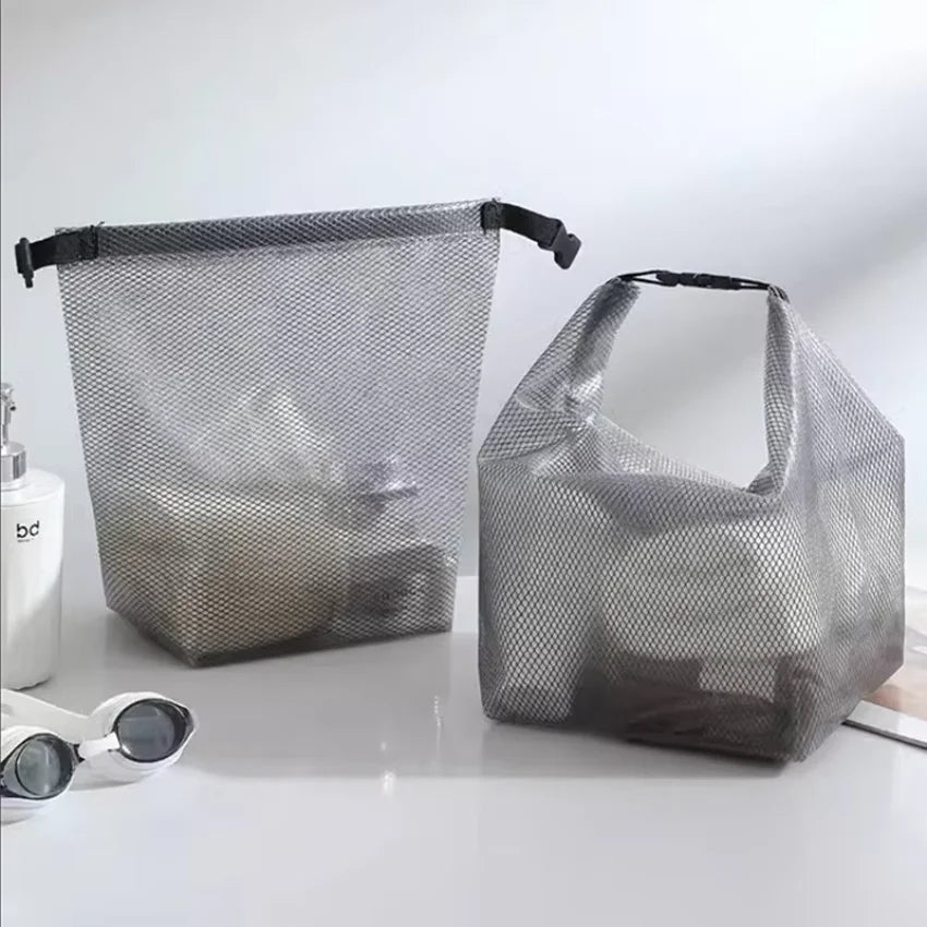 2PCS Handheld Waterproof Storage Bag Portable Sealing Swimming Bag Large Capacity Washing Bag Fitness Clothing Cosmetic Handbag