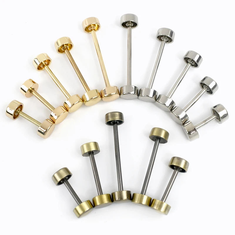 10Pcs Deepeel Detachable Wheel Screw Buckle 15-40mm Metal Barbell Clasp HandBag Strap Handle DIY Luggage Hardware Accessories
