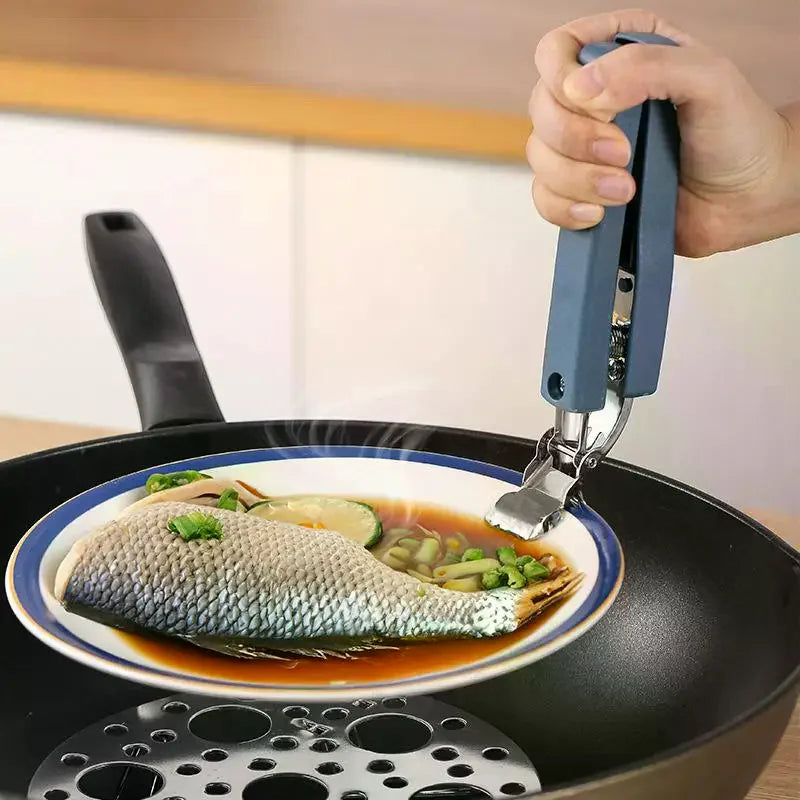 Kitchen Anti-scalding Clip Bowl Clip Household Kitchen Tray Anti-Hot Holder Plate Clip Bowl Clip Heat-Resistant Gloves