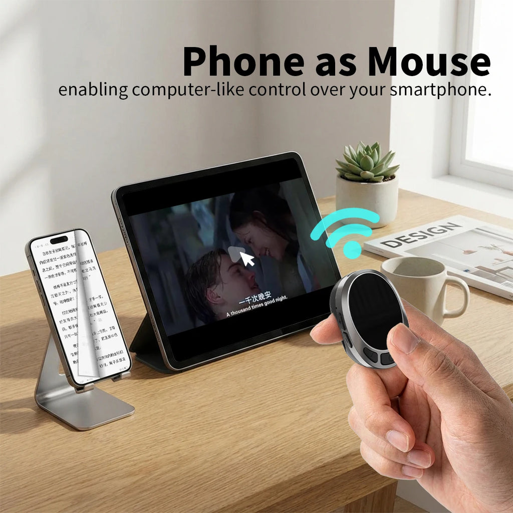 TikTok Scrolling Ring Remote Control,Air Finger Ring Mouse with Touchpad，Page Turner for iPad iPhone & Android Tablet,Bluetooth Camera Remote, Scrolling Ring for TikTok,YouTube,Instagram,Kindle App,iOS,Android