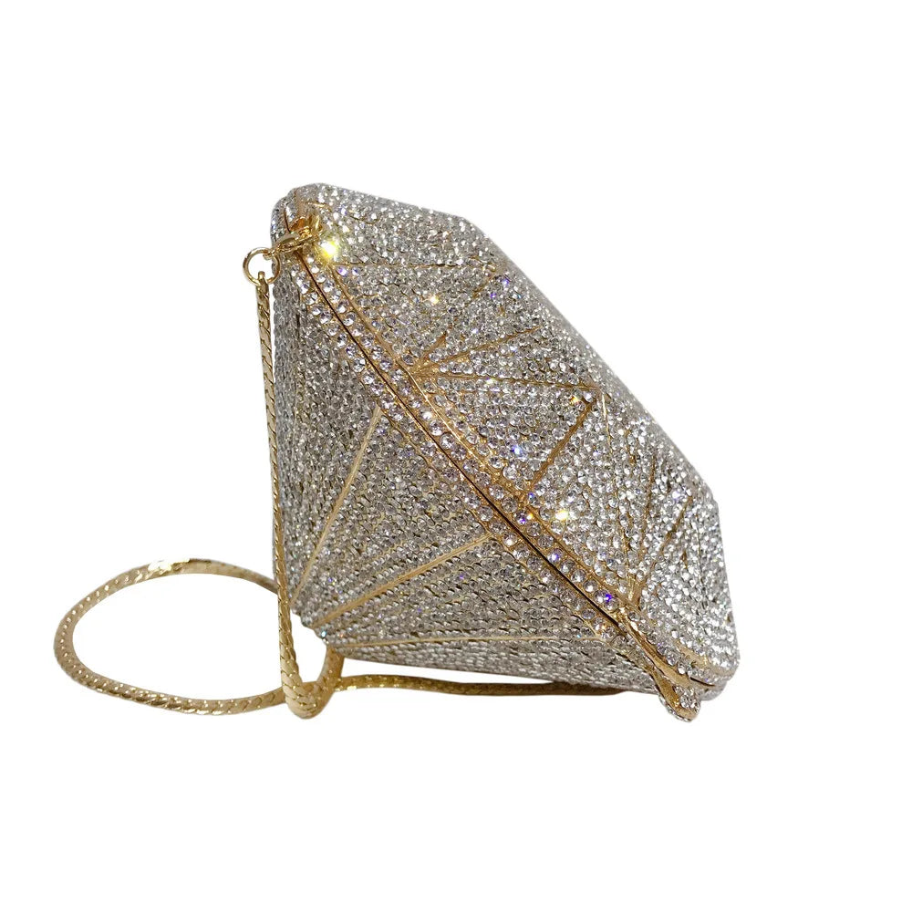 Women Wedding clutch Purse Party Bag Luxury Rhinestone Evening Bags Ladies Chain Wristlets Bags Famale Soiree Clutch Bag
