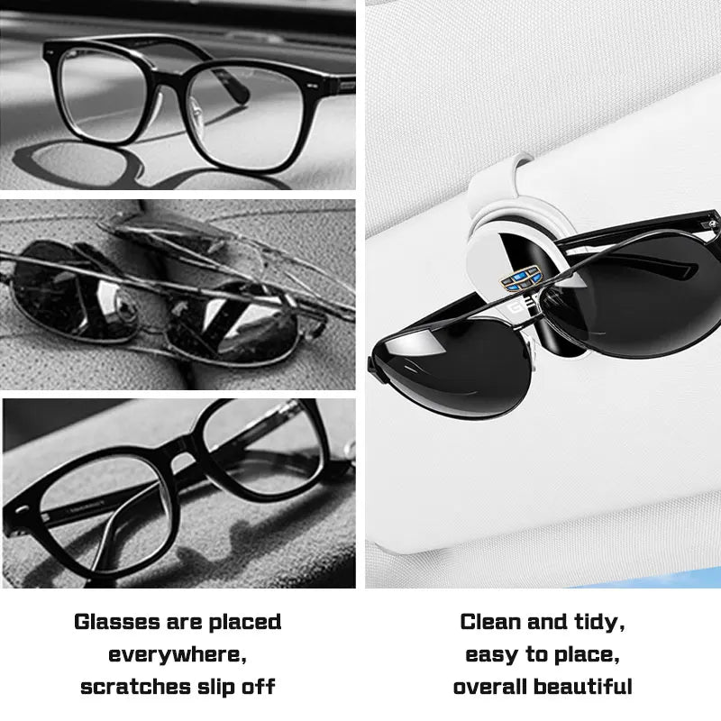 Universal Car Glasses Clip Card Ticket Holder For Geely Galaxy L7 L6 Boyue Borui Coolray Emgrand GE Auto Sun Visor Glasses Box