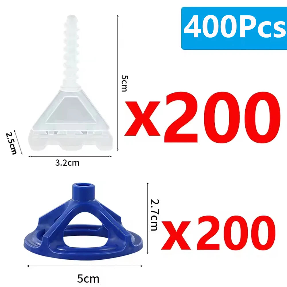 50-800Pcs Spiral Ceramic Tile Leveling System Clips Spacers Straps Wadge for Tile Laying Wall Floor Fixing Construction Tools