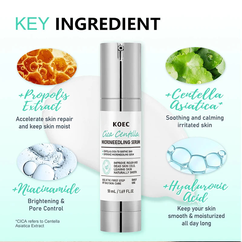 Korean Microneedle Essence Desalination Fine Lines Spots Collagen Solution Reverse Aging Recombinant Improves Rough Texture 50ml