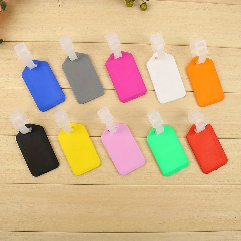 4pcs Luggage Tags Identification Tags Travel Identification Tags Multicolor Suitcase ID Labels Bag Name Tag