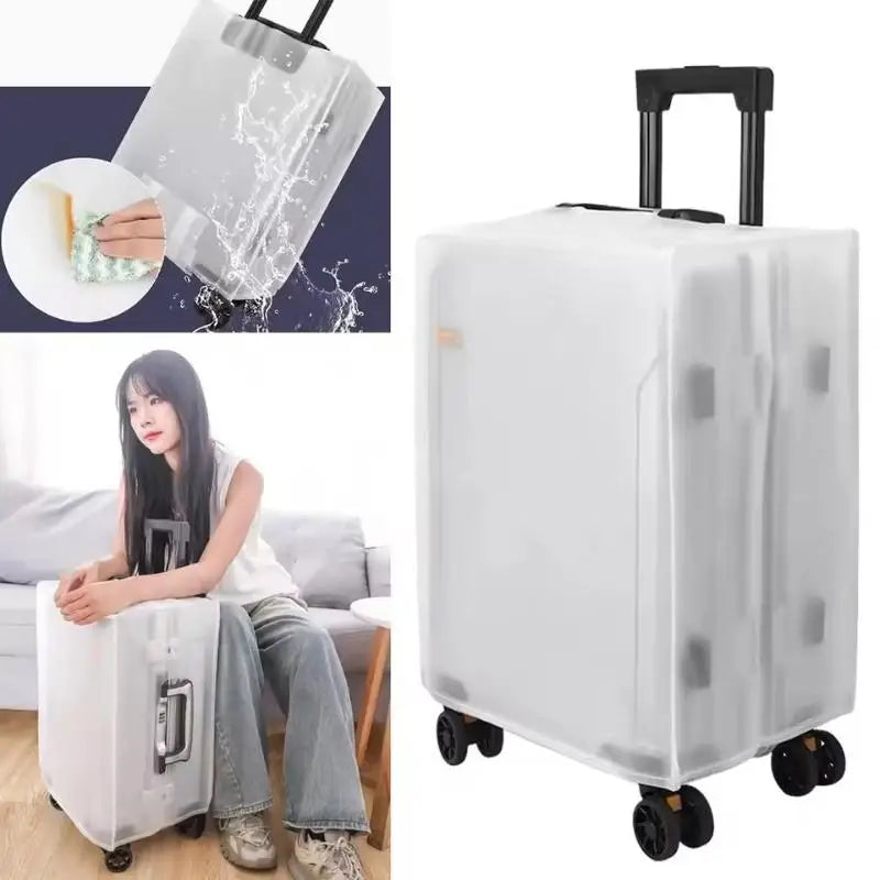 Frosted Wear Resistant Luggage Cover Portable Waterproof Dustproof Protective Shell For Travel Rolling Trolley Bag Supply