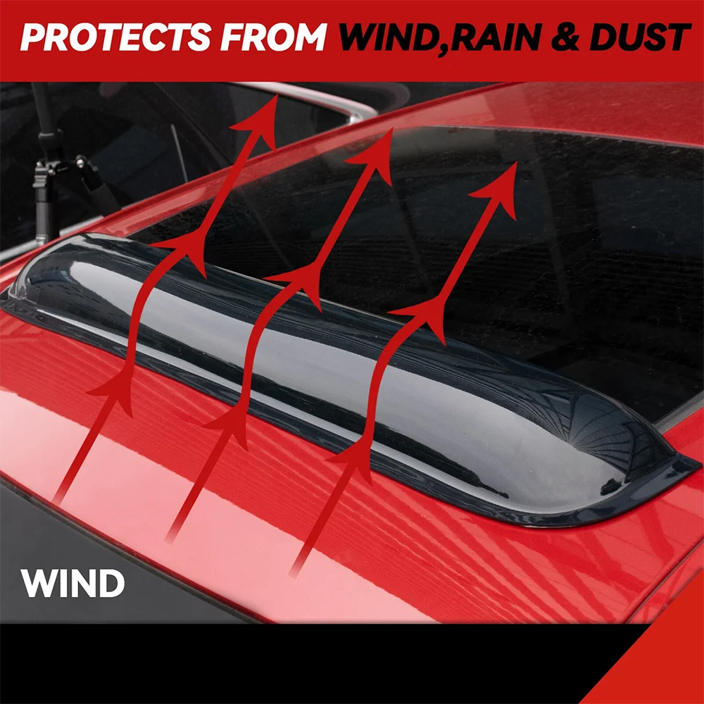 RV Window Sun Visor Rain Visor Car Sunroof Deflector Windproof Rainproof For Car Roof Skylight Motorhome Window Universal Shade