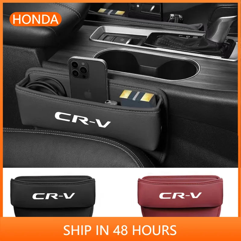 Car Seat Crevice Storage Box Seat Gap Slit Pocket Catcher Organizer For Honda CRV CR-V 2018 2015 2016 2017 2019 2020