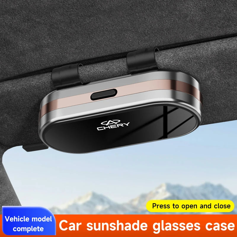 ABS Electroplating Process Car Sunshade Glasses Case For Chery Tiggo 7 Pro 8 4 5 3 2 T11 5X Amulet Fora QQ IQ Fulwin Arrizo 5