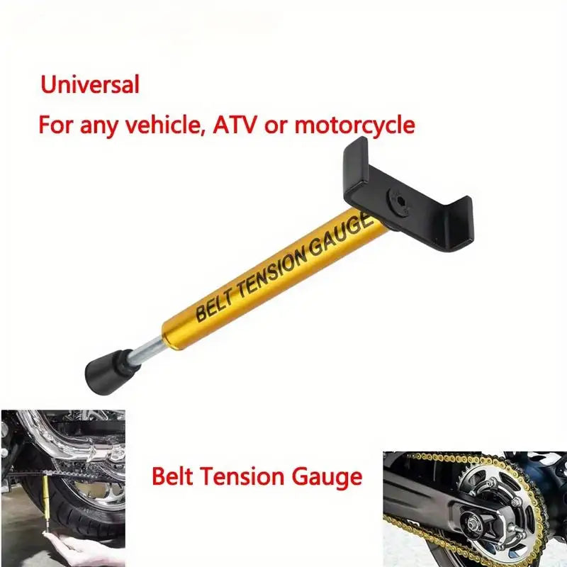 1Pc 10 Lb Belt Car Belt Tension Tool Adjustable with L Shaped Pad Motorcycle TL-1026-G Gauge Metal