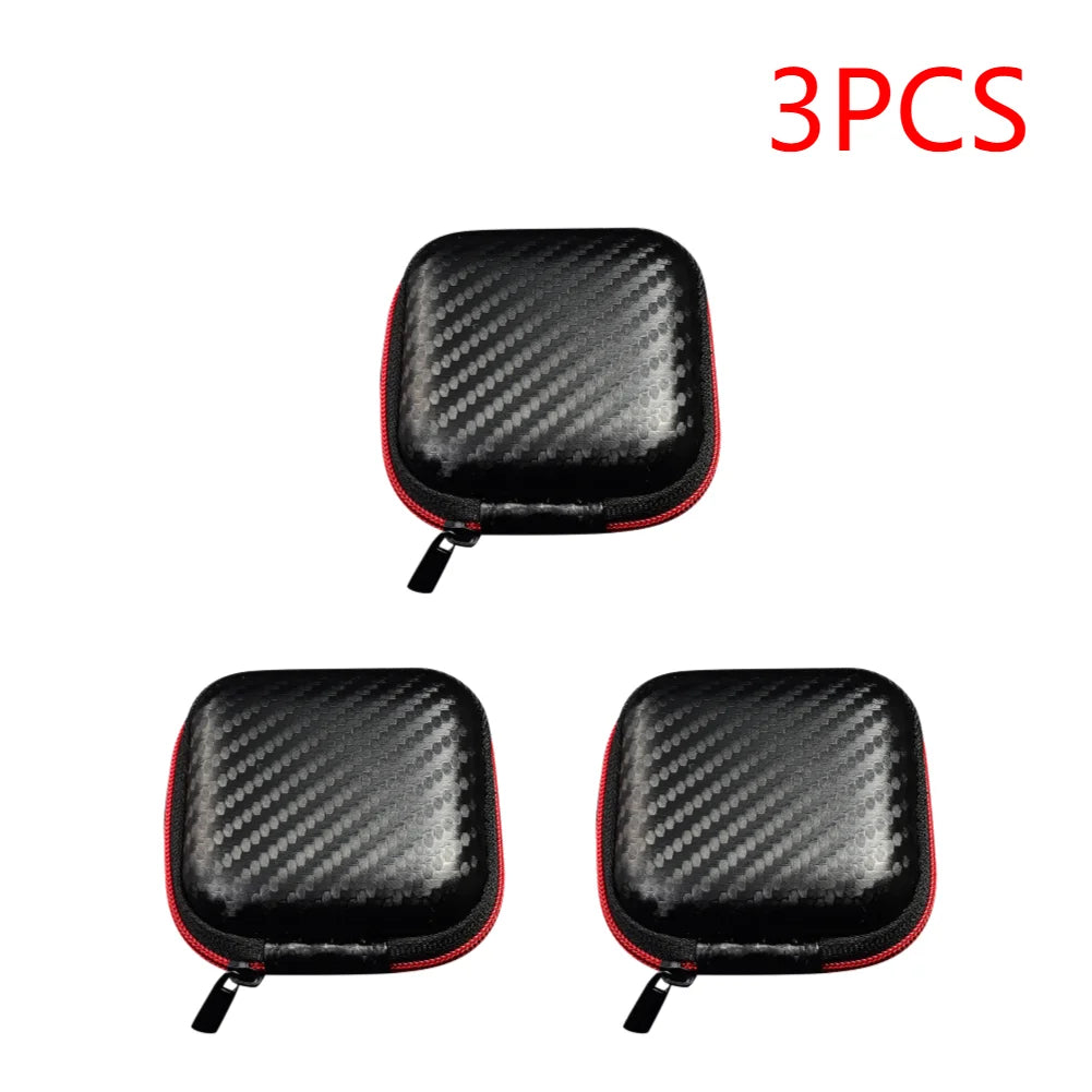 KZ Earphone Accessories Hard Case Bag With Logo Portable Oval Headset PU Storage Box For ZST ZS10 PRO X EDX Pro AS24 DQS ZNA