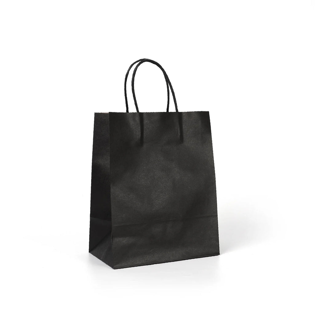 Wholesale kraft paper bags with Handle Custom Logo Cosmetic Clothing Packaging Bags Grocery Shopping Bags Gift Bags