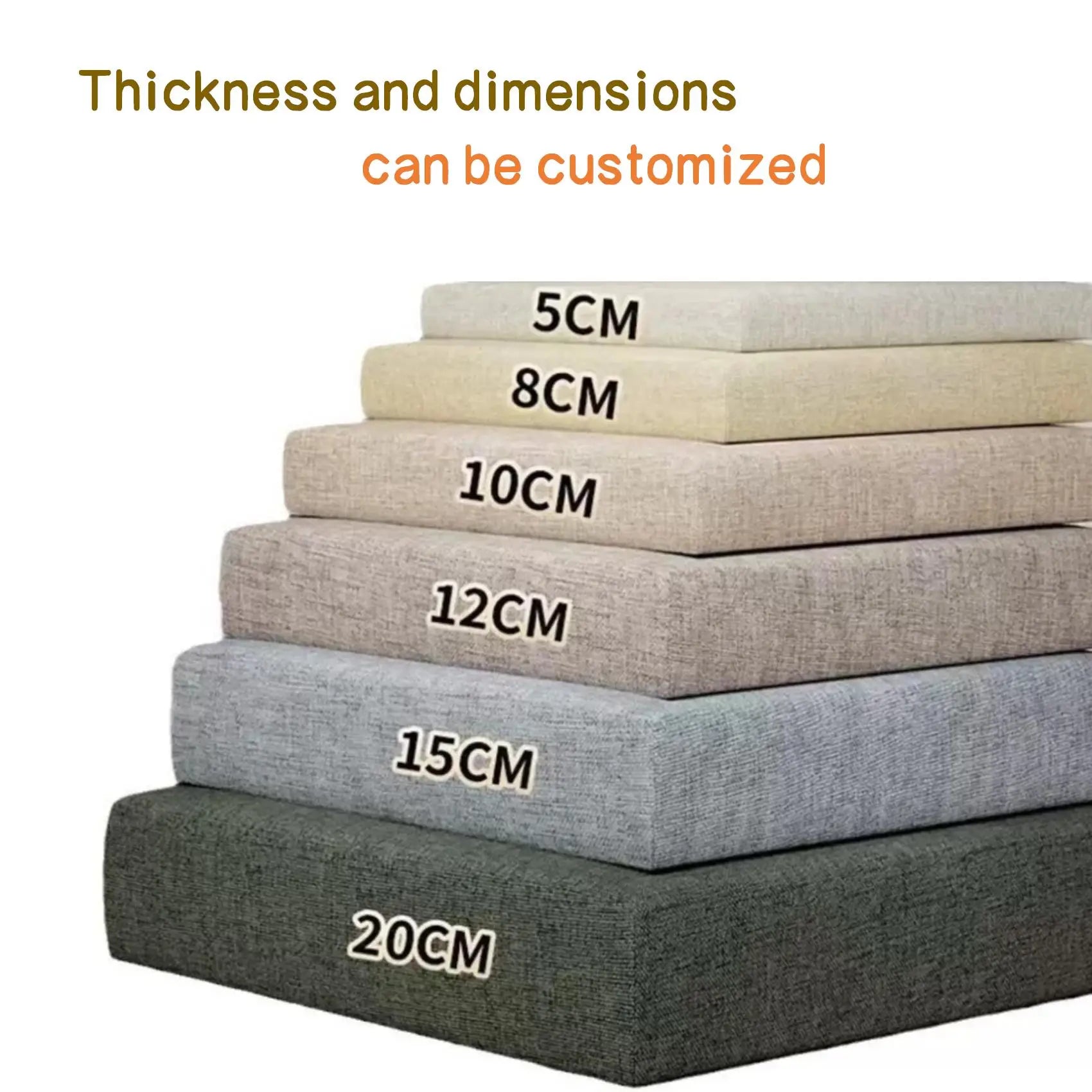 Custom Bench Cushion Seat Pad Long Mattress Sofa Chair Seat Pad Decorative Garden Shoe Box Bay Window Pads ,Swings Pillow
