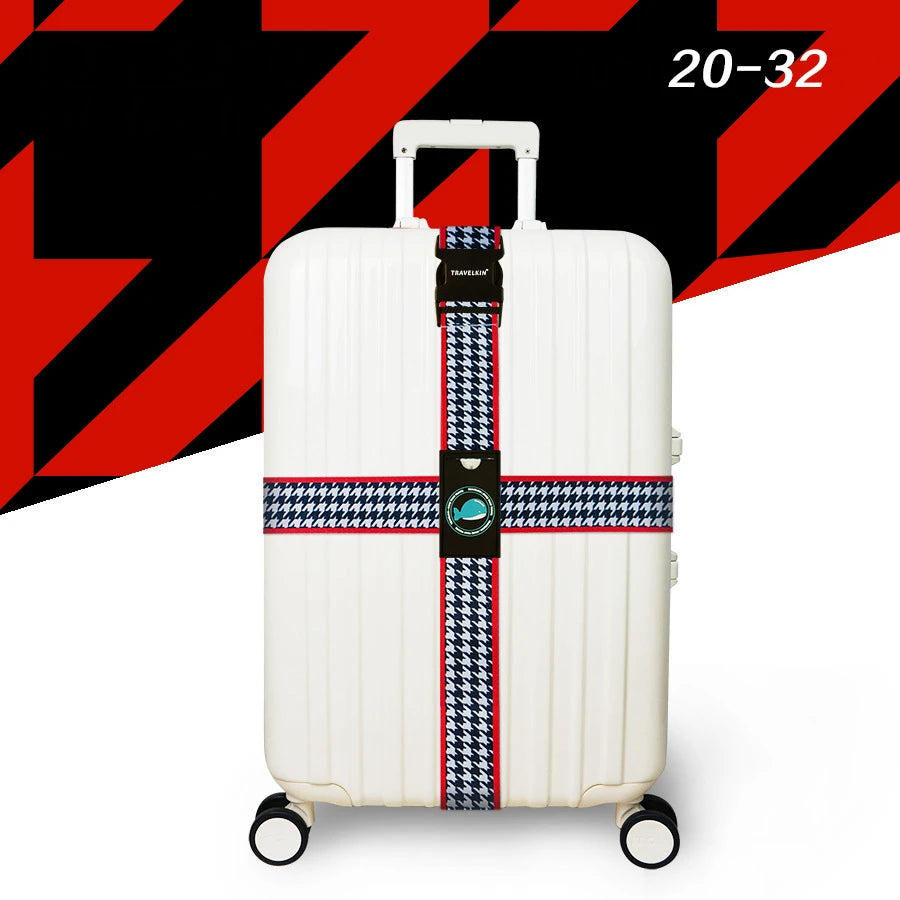 Anti-theft Luggage Buckle Cross Strap Adjustable Bundling Packing Baggage Belt Cross Strap Suitcase Belts Bag Part Accessories