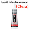 Transparent adhesive B-7000 and black T-7000, 25ml/50ml/110ml, handmade jewelry, quick-drying waterproof resin glue, phone screen repair glue, universal adhesive for DIY jewelry