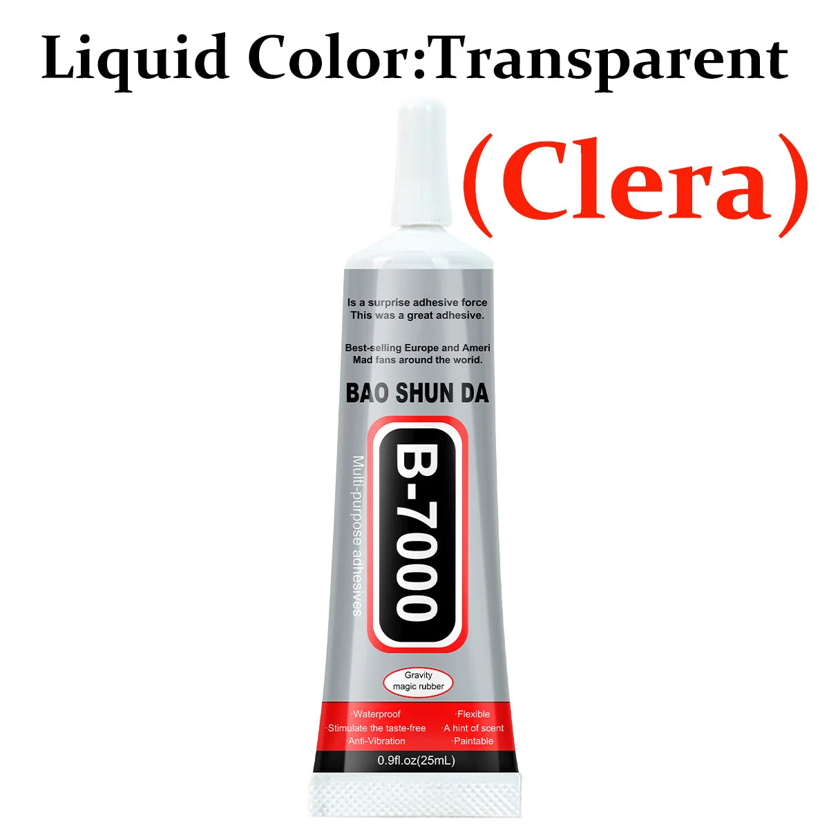 Transparent adhesive B-7000 and black T-7000, 25ml/50ml/110ml, handmade jewelry, quick-drying waterproof resin glue, phone screen repair glue, universal adhesive for DIY jewelry