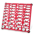 AB33-Thread Inspector With 55 Nut And Bold Thread Gauge Metric & Standard Drill Bit Gauges Wall-Mountable