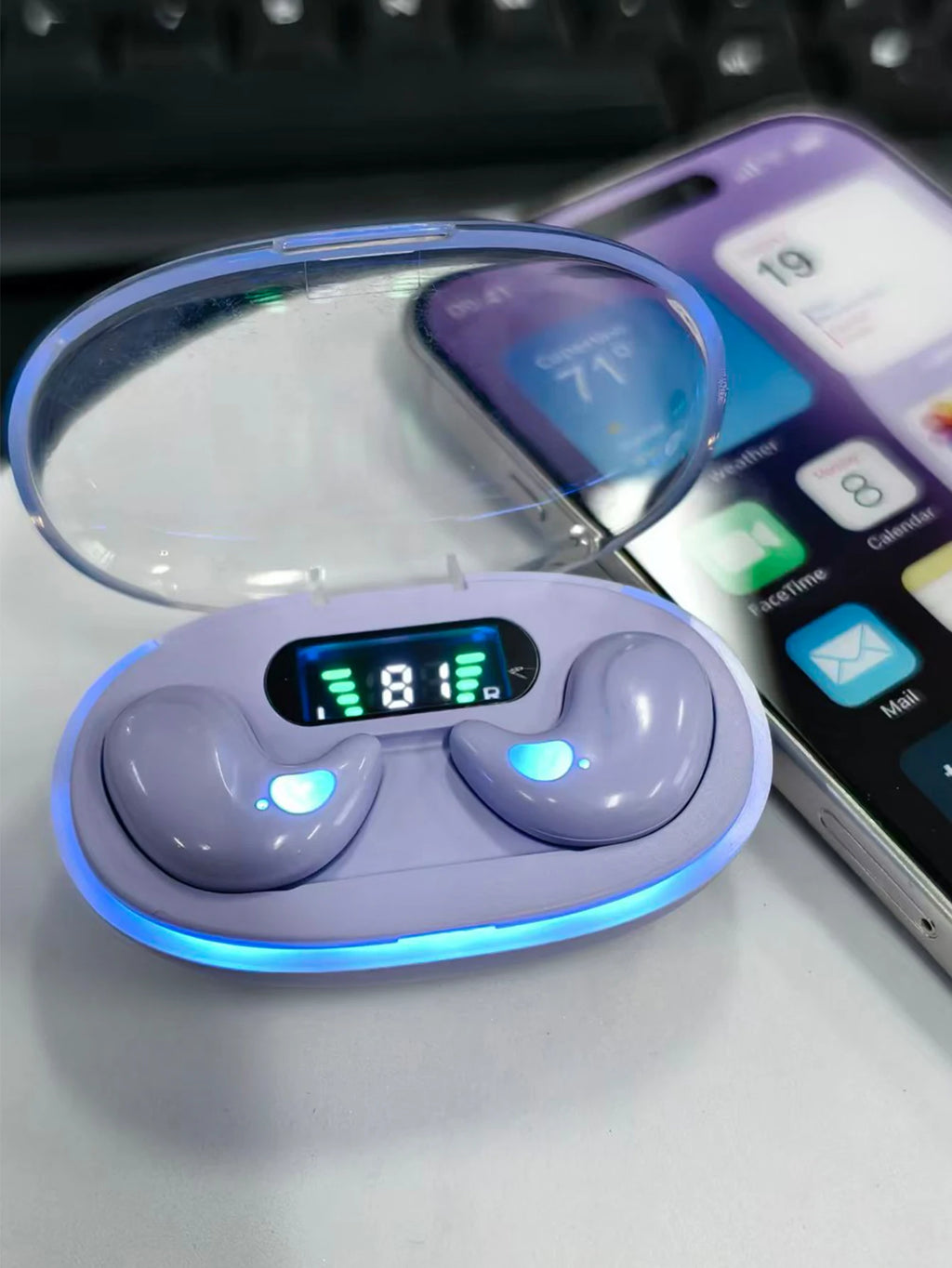 Painless Not In The Ear Sleep Earbuds Ultra Thin Invisible Wireless Headphones Noise Blocking Sleep Headphones for Insomnia