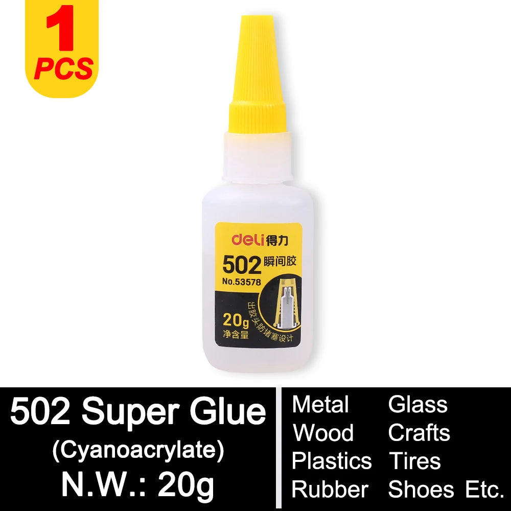 Professional Super Glue Extra Strong 502 Fast Instant Adhesive Cyanoacrylate Hardware Metal Cars Wood Craft Hobby Seconds Bond