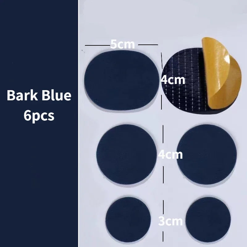 6pcs Shoe Repair Stickers Fabric Heel Protector Anti-Wear Repair Holes Self-adhesive Patches Insoles Pad Foot Care Insert
