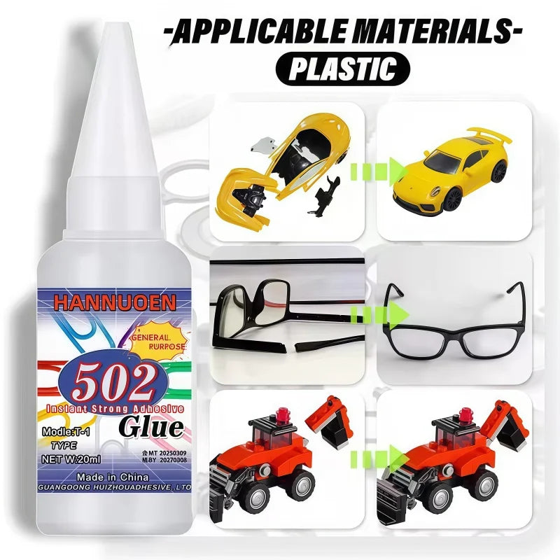Super Instant glue Adhesive Leather Rubber Wood Metal Liquid Tool Stationery Gel Strong Glue With Precision Distributor