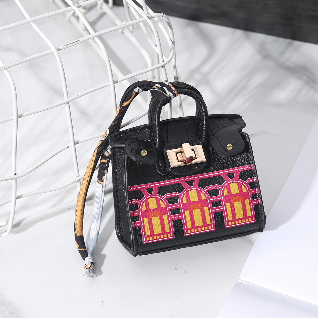 New Mini House Small Bag, Handheld, Portable, Hand Rope, Bluetooth Earphone Bag, Zero Wallet, Multi Functional Small Bag