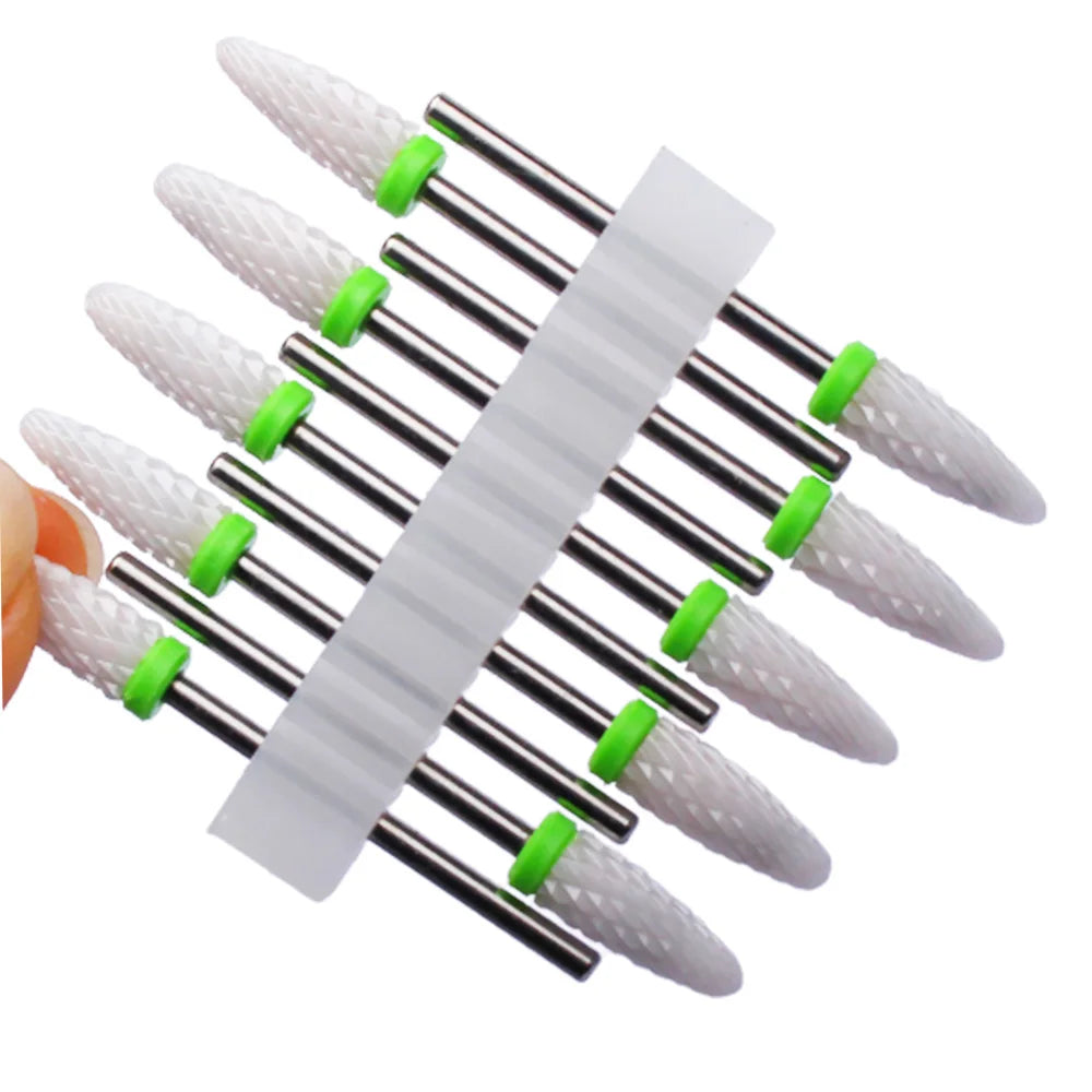 10pc Carbide Manicure Drills Nail Drill Bits Set Milling Cutters Kits Gel Polish Remover Files Electric Burr Tools Accesstries