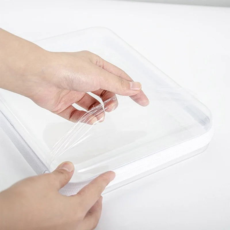 Storage Box Case Square Plastic Containers Box Travel Cosmetics Bag Bathing/Toy Organize Bag Waterproof Zipper Bag Travel Bag