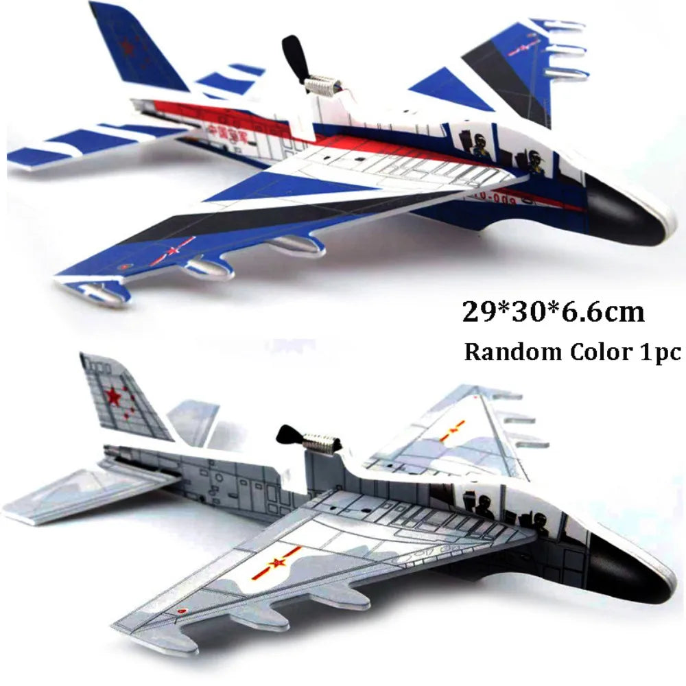 PP Foam Double Wing Airplane Toy Ligthweight School Science Textbook Tool Glider Hand Throw Plane Toy Fixed Wing Glider