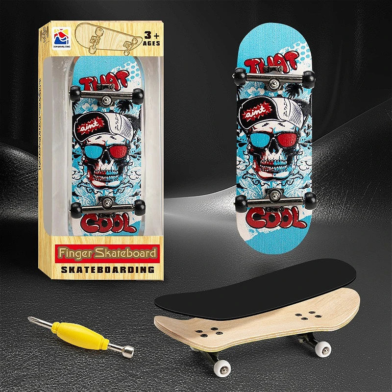 Wholesale Professional Bearing Mini Stress-Relieving Fingerboard Toy Made of Five-Layer Maple Wood