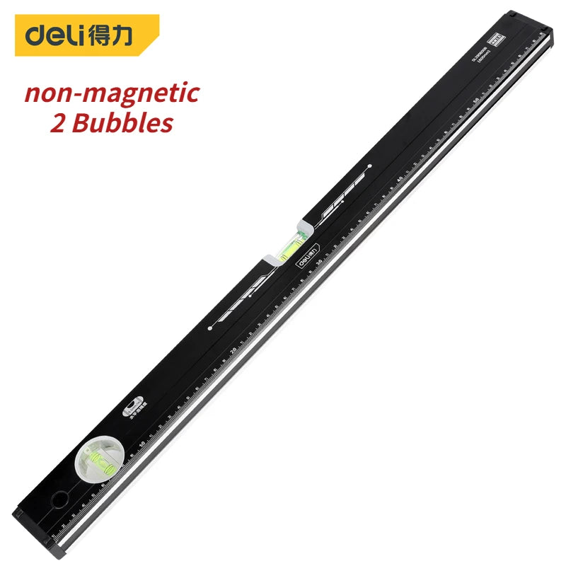 Deli Durable Spirit Level 600mm Level High Precision Level Multifunctional Horizontal Bubble Tube Woodworking Measuring Tools
