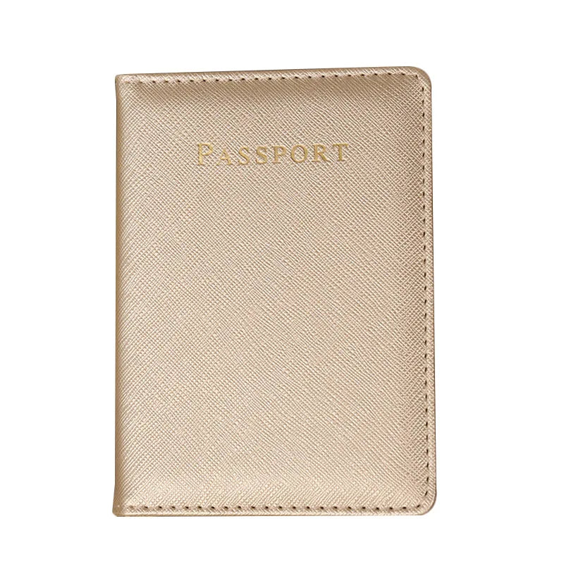 Solid Color Passport Holder Passport Protective Case Document Passport Cover ID Bank Credit Card Holder Travel Accessories