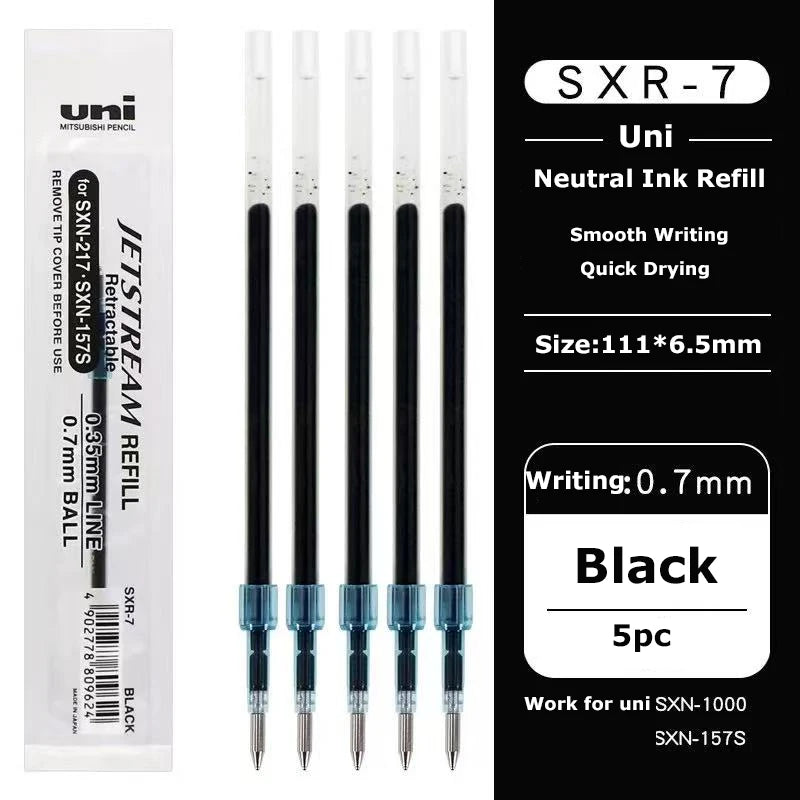 Uni Permanent Ballpoint Pen Jet Stream Anti-slip Cloudy Recycled Eco Shell Friction Super Smooth Ink Oil Pens Portable Supplies