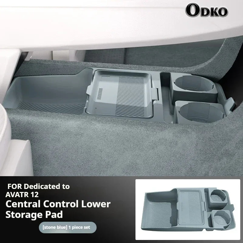 Silicone Storage Box For AVATR 12 Center Console under Layer Modification Special Car Interior Accessories Organizer