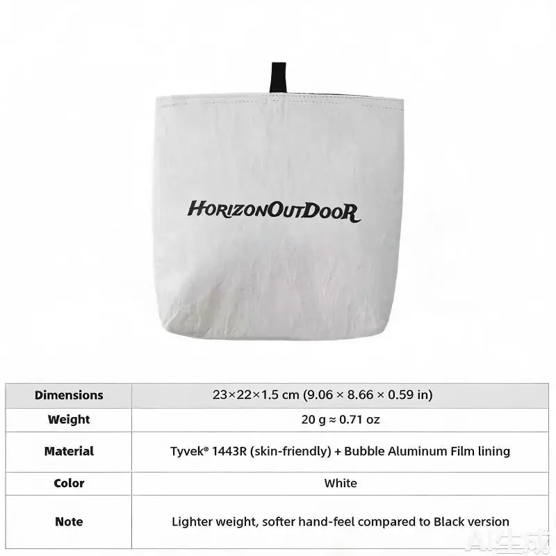 [HODR] Ultralight Thermal Pouch 20 g | Bubble-Foil Insulated Food Bag | Tyvek® Shell Insulated Pouch Small