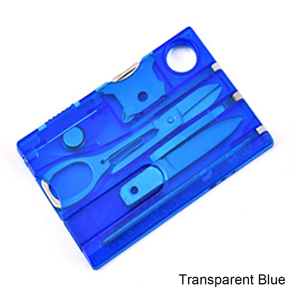 12 In 1 Pocket Credit Card Portable Multi Tools Outdoor Survival Camping Equipment Portable Hiking Cards EDC Tool Survival Gear