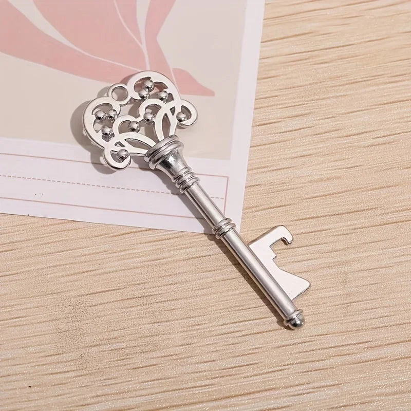 1pc, Bottle Opener, Vintage Crown Key Shape Bottle Opener,Suitable For Bar Or Household,Barware Tool,Wedding Gift,Kitchen Gadget
