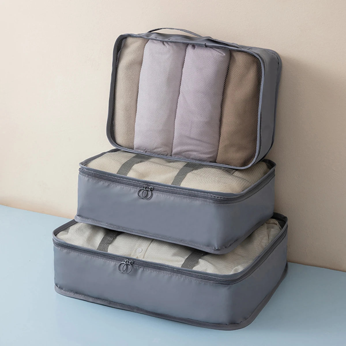 3PCS Multifunctional Clothing Storage Bag, Multiple Sizes and Specifications, Storage Travel Bag Set, Simple to travel.-zmt