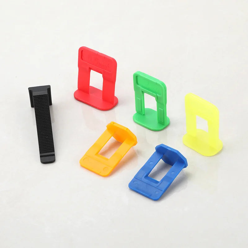 50-900Pcs Ceramic Tile Leveling System Clips Spacers Straps Wadge for Wall Floor Tile Laying Fixing Construction Tools Building