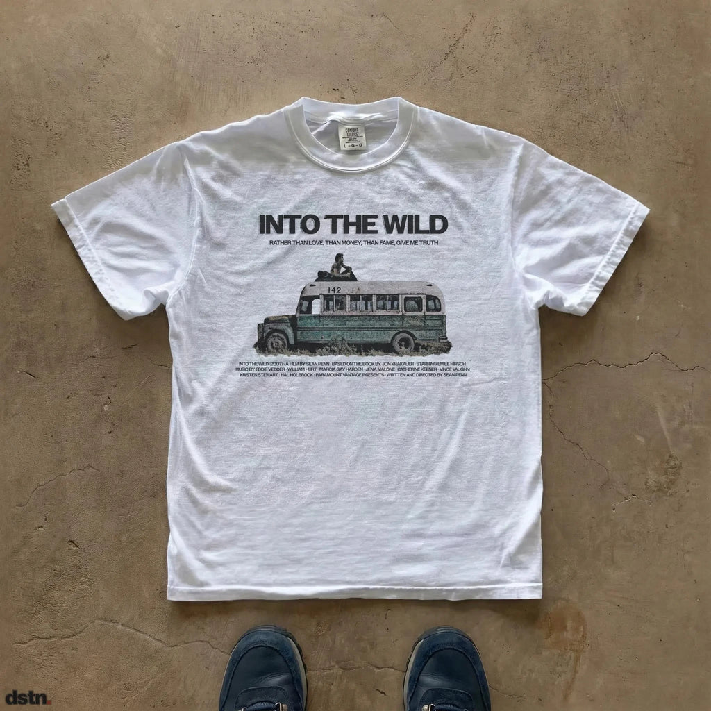 Plus Size Summer Women's Into The Wild Graphic  T-shirt Cotton Breathable Stylish Versatile Street Style Oversized