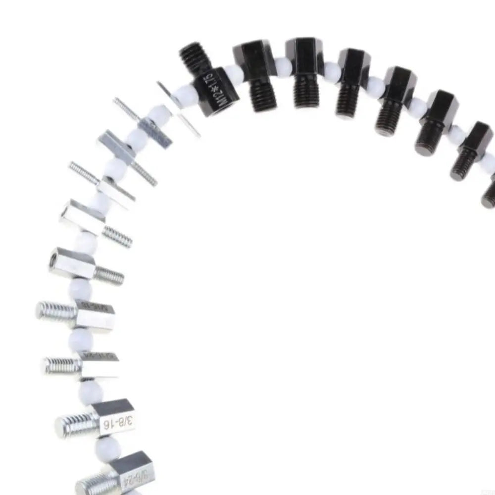 26Pcs Nut and Bolt Thread Checker Set Inch and Metric Size Precise Thread Checker Lightweight Universal Thread Measuring Tools