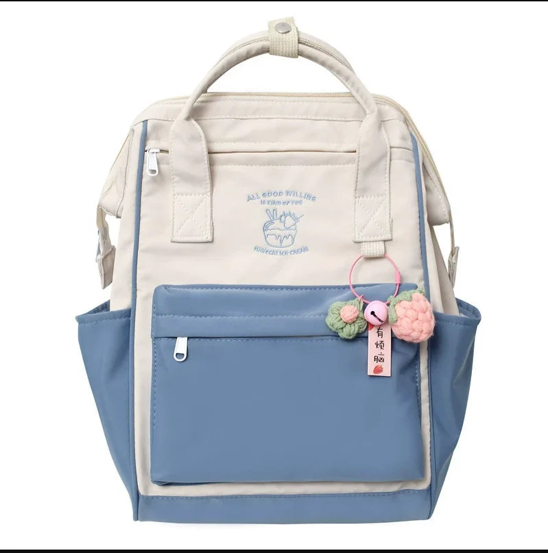 Japan Trend Backpack Kawaii Bag Waterproof Backpack Leisure School Bag for Girls Large Capacity Sports Weekend Travel Backpack