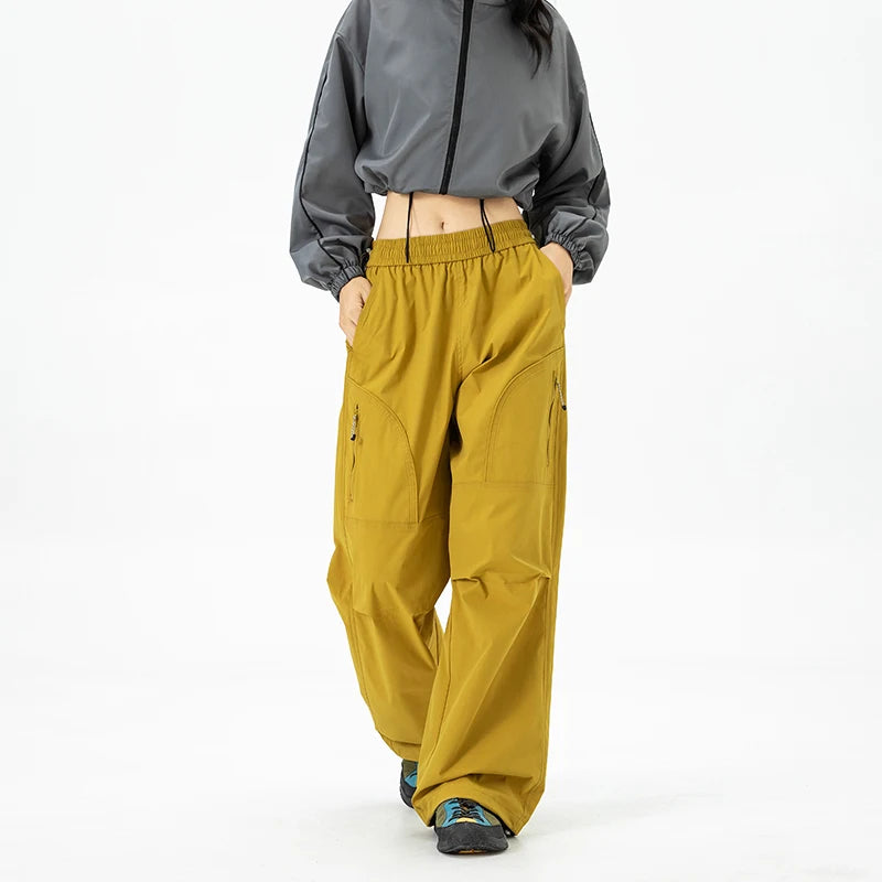 CHRLCK Men Women Water-repellent Hiking Pants Scratch Resistance Cargo Pants Breathable Trousers Fishing Camping Pants